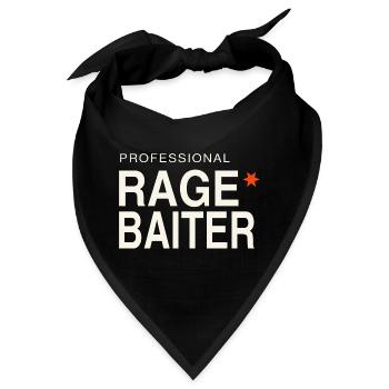 Professional Rage Baiter Ragebait Jugendwort 2026 - Bandana - Schwarz - Vorne