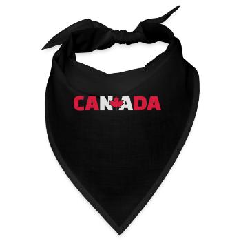 Kanada - Bandana - Schwarz - Vorne