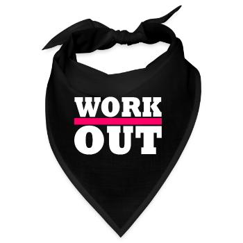 Workout - Bandana - Schwarz - Vorne