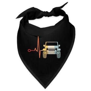 Geländewagen Offroad 4wd 4x4 4wheeler AWD Geschenk - Bandana - Schwarz - Vorne