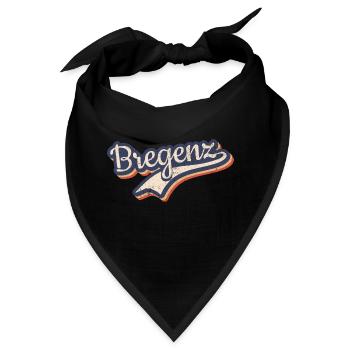 Österreich Bregenz Vorarlberg Vintage Typografie - Bandana - Schwarz - Vorne