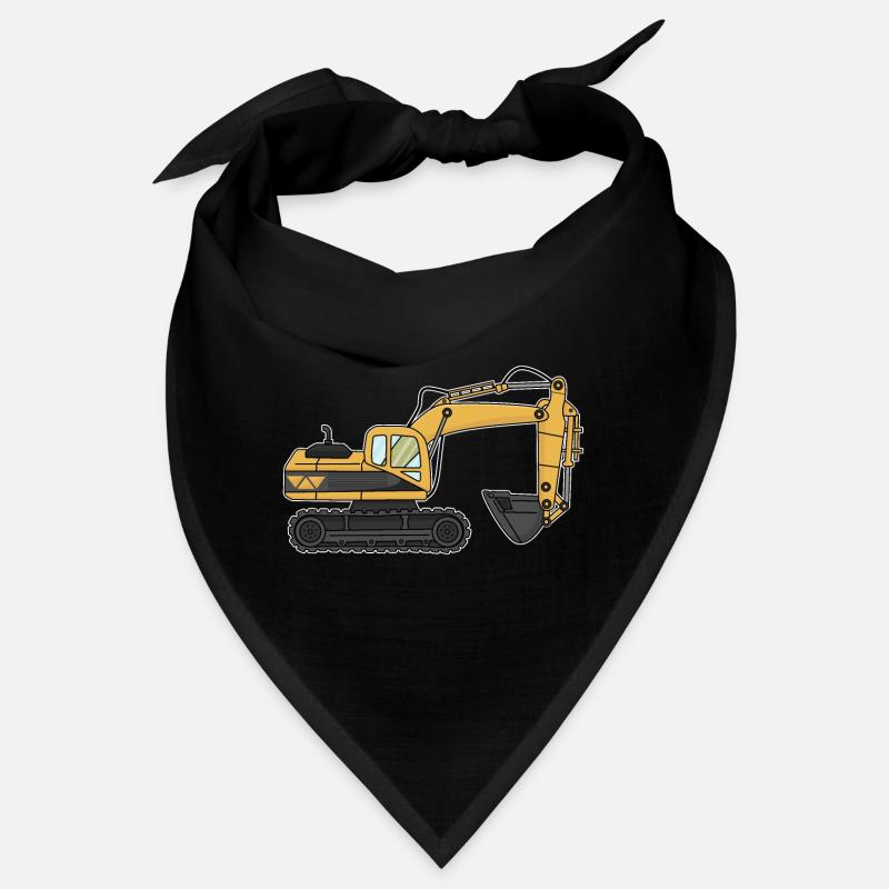 Excavator, construction site Bandana
