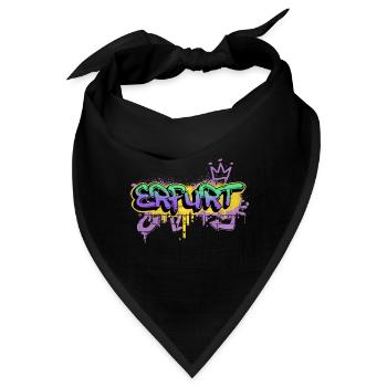 Erfurt Deutschland Stadt Graffiti Spray Sprayer - Bandana - Schwarz - Vorne