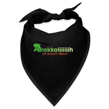 Brokkoliiiiiih - Bandana - Schwarz - Vorne