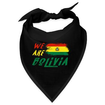 Wir sind Bolivien - Bandana - Schwarz - Vorne