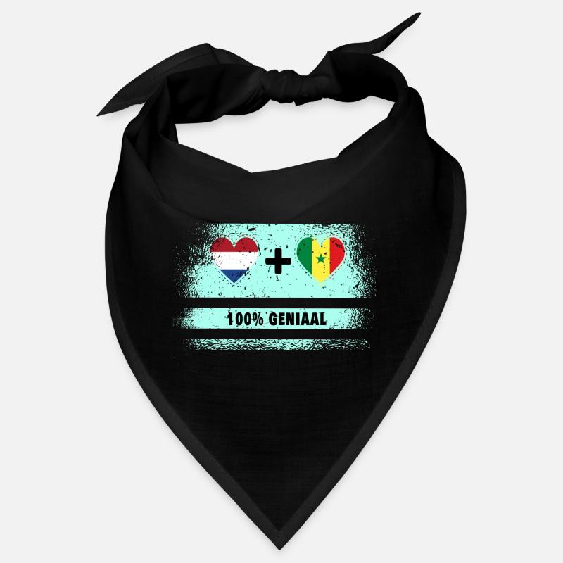 Senegal and the Netherlands 100% Genius flag Bandana