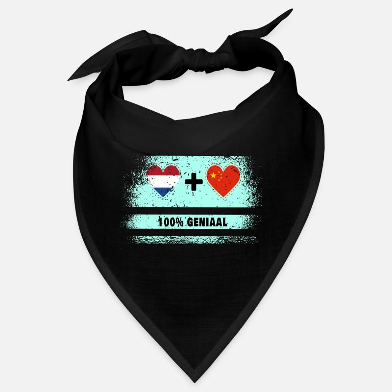 Drapeau 100% Genius de la Chine et des Pays-Bas Bandana
