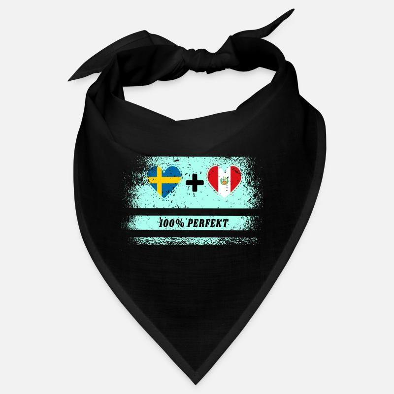Peru & Schweden 100% perfekt / Geschenk Bandana