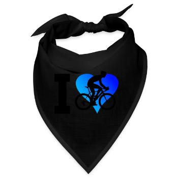 Rennrad Rennradfahren Rennradfahrer Herren - Bandana - Schwarz - Vorne