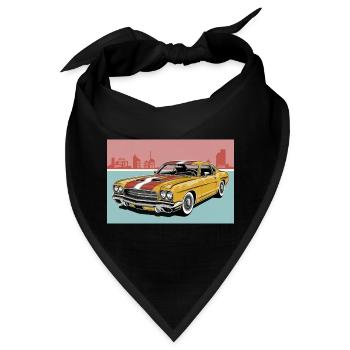 Retro muscle car 2 - Bandana - Schwarz - Vorne