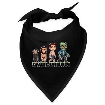 Evolution Zombie - Bandana - Schwarz - Vorne