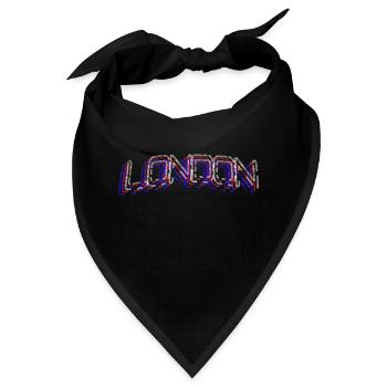 LONDON DREI FARBEN - Bandana - Schwarz - Vorne