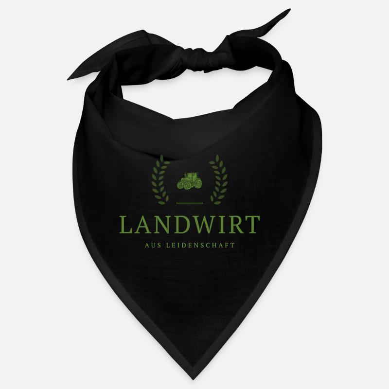 Emblème de la Passion du Fermier - Bandana - noir