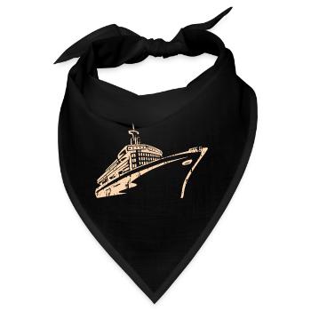 Kreuzfahrtschiff Kreuzfahrt Schiff Luxus - Bandana - Schwarz - Vorne