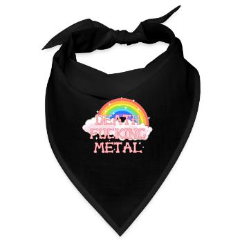 Death Fucking Metal - Bandana - Schwarz - Vorne