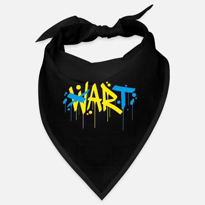 Art War Peace Make art not war Bandana
