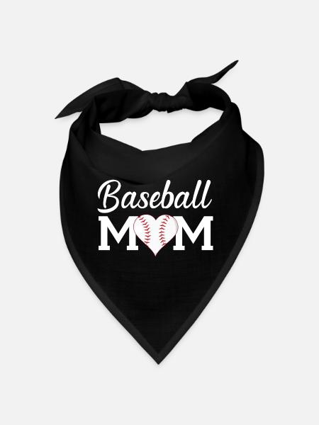 Cadeau du T-shirt du Jour du Match de Baseball des Mamans - Bandana - noir