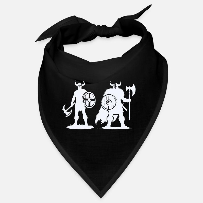 Viking Duo: Shield & Hatchet in the Shadows Bandana