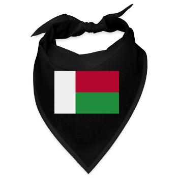 Madagaskar-Flagge - Bandana - Schwarz - Vorne
