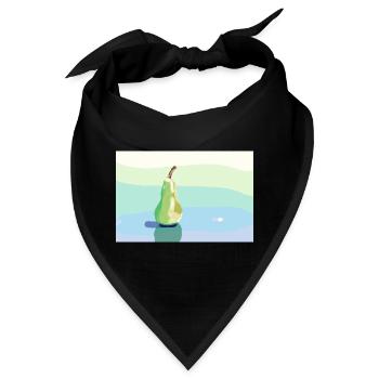Stift auf pastellfarbener Oberfläche - Bandana - Schwarz - Vorne