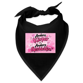 Andere Körper, Andere Geschichten - Bandana - Schwarz - Vorne