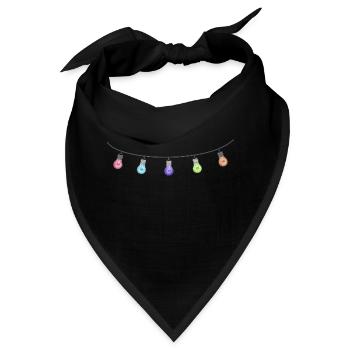 Lichterkette - Bandana - Schwarz - Vorne