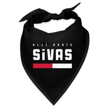 Sivas 58 - Bandana - Schwarz - Vorne