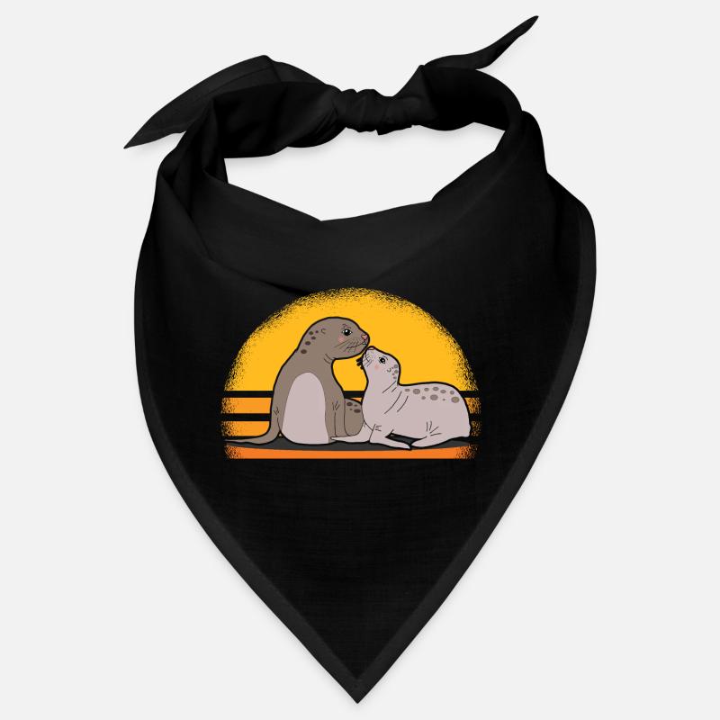 Seal with baby cute seals seals gift Bandana