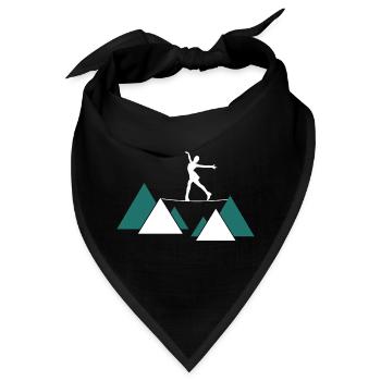 slackline slacken seilakrobatin seilartist balance - Bandana - Schwarz - Vorne