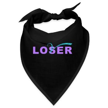 Verlierer-Liebhaber - Bandana - Schwarz - Vorne