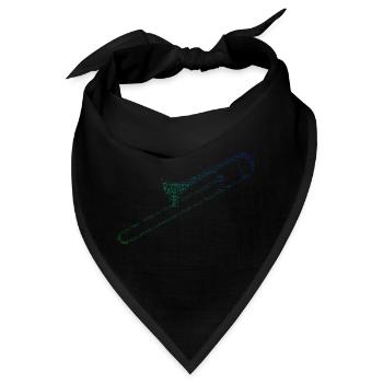 Posaunisten Posaunist Posaune Blechbläser - Bandana - Schwarz - Vorne
