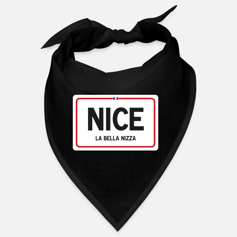 Joli signe de nom de lieu - Bandana - noir