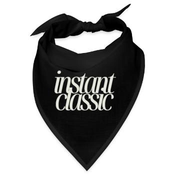 Instant Classic - Minimalistisches Textdesign - Bandana - Schwarz - Vorne