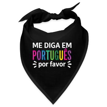 Portugiesischer zweisprachiger Portugiesischlehrer - Bandana - Schwarz - Vorne