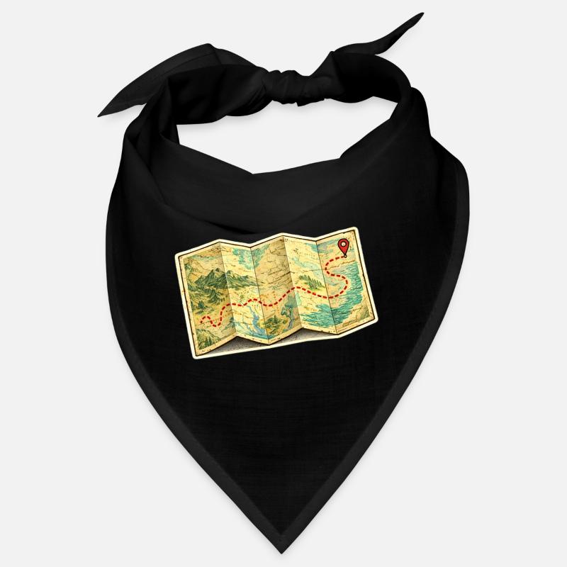 Antiker Kartenpfad Abenteuerreise Bandana