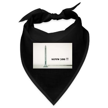 screw you - Bandana - Schwarz - Vorne