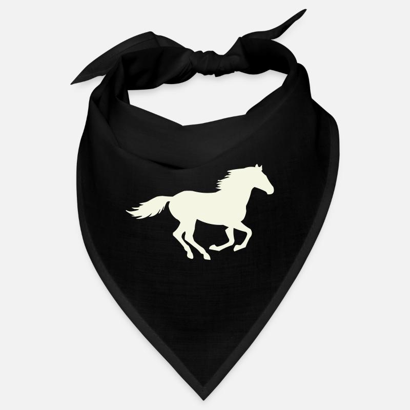 Jumping Stallion Silhouette Bandana