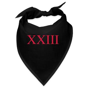23 - Bandana - Schwarz - Vorne