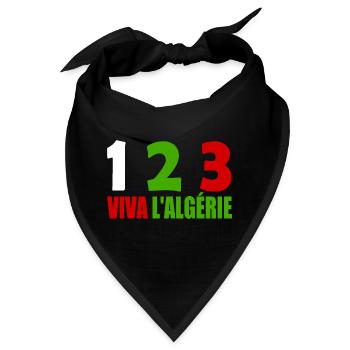 Algerien - Bandana - Schwarz - Vorne
