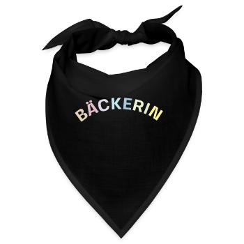 Bäckerin - Bandana - Schwarz - Vorne
