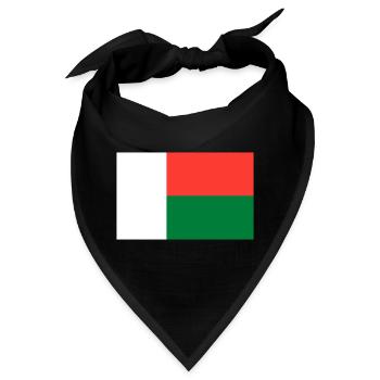 Madagaskar Flagge - Bandana - Schwarz - Vorne