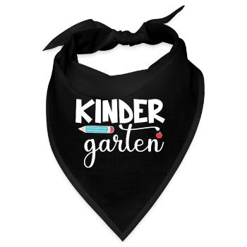 Kindergarten - Bandana - Schwarz - Vorne
