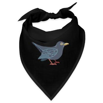 Amsel - Bandana - Schwarz - Vorne