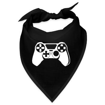 Gamepad Grafik - Bandana - Schwarz - Vorne