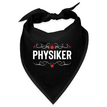 Physiker Beruf - Bandana - Schwarz - Vorne