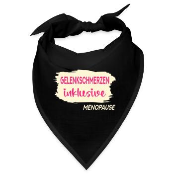 GELENKSCHMERZEN WECHSELJAHRE MENOPAUSE - Bandana - Schwarz - Vorne