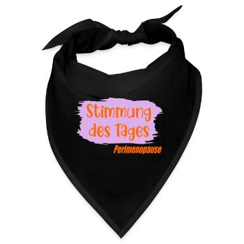 Stimmung - Perimenopause Wechseljahre - Bandana - Schwarz - Vorne