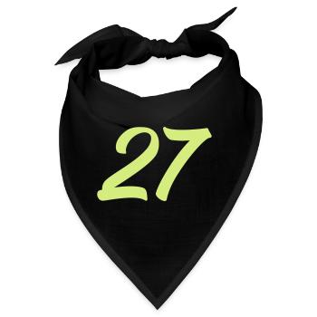27- - Bandana - Schwarz - Vorne