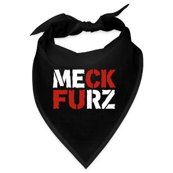 Meck Furz | Merz - nicht mein Kanzler - Bandana - Schwarz - Vorne
