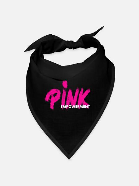 PINK Empowerment / pink ribbon - Bandana - black